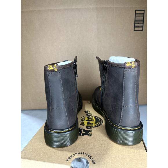 Dr airway martens Wild horse lamper Kids 4 m 5w Dark brown - Picture 2 of 6